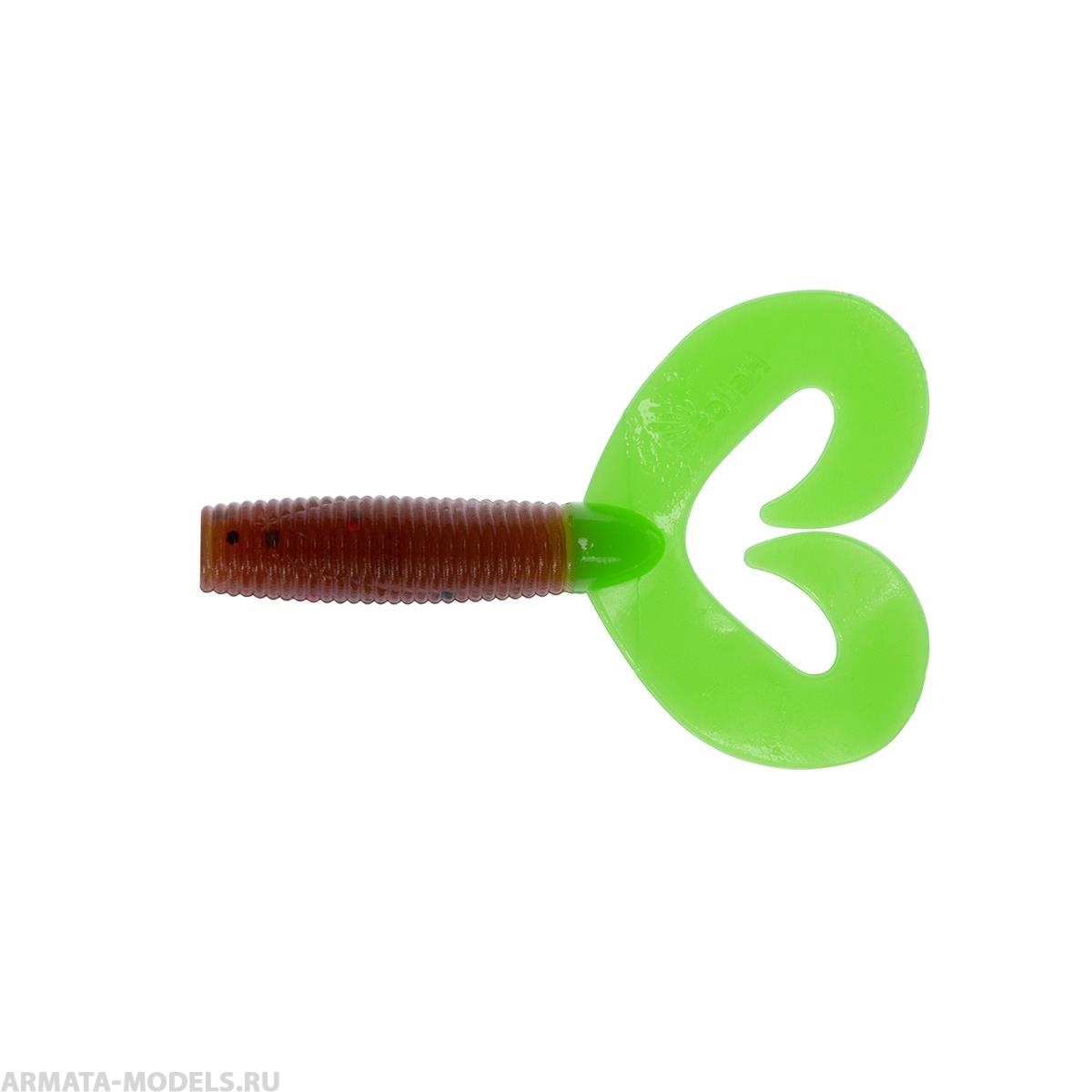 Твистер Credo Double Tail 2,95"/7,5 см Rusty Gold & Lime 7шт. (HS-12-017) Helios Твистер Credo Double Tail 2,95"/7,5 см Rusty Gold & Lime 7шт. (HS-12-017) Helios