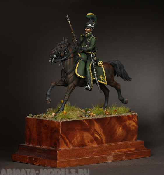 5425SOGA Mounted chasseur of the regiment Duke Louis. W?rttemberg. 1812 year. SOGA Miniatures
