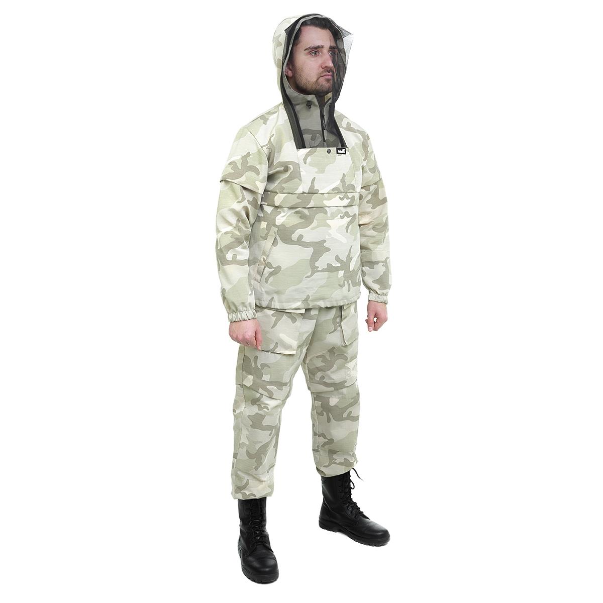 Костюм летний противоэнцефалитный СТОП-КЛЕЩ, цв.Бежевый Камуфляж р.68-70/182 Helios