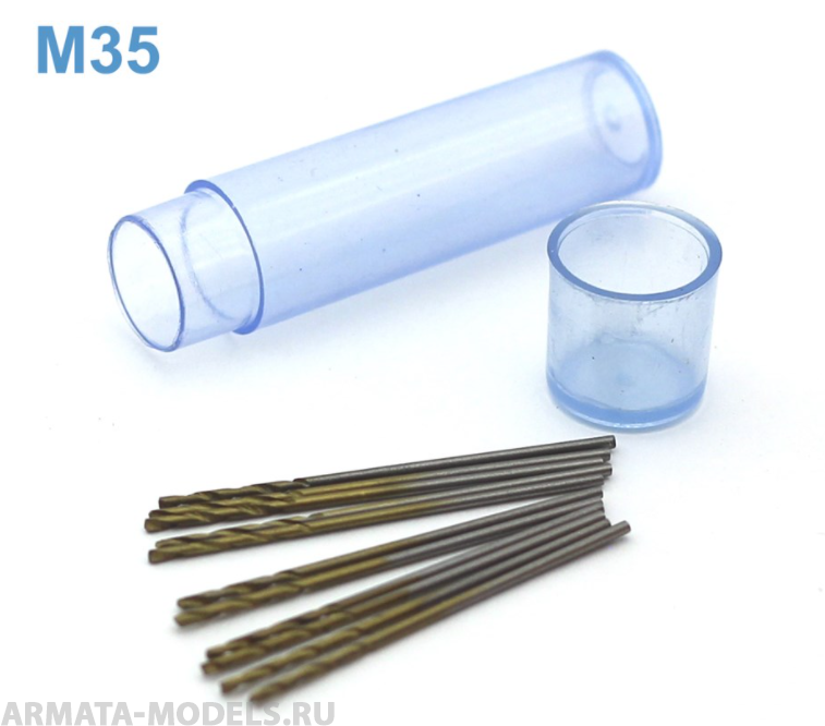 42668J Мини-сверло, HSS M35, титановое покрытие, d 0,95 мм, 10 шт.
