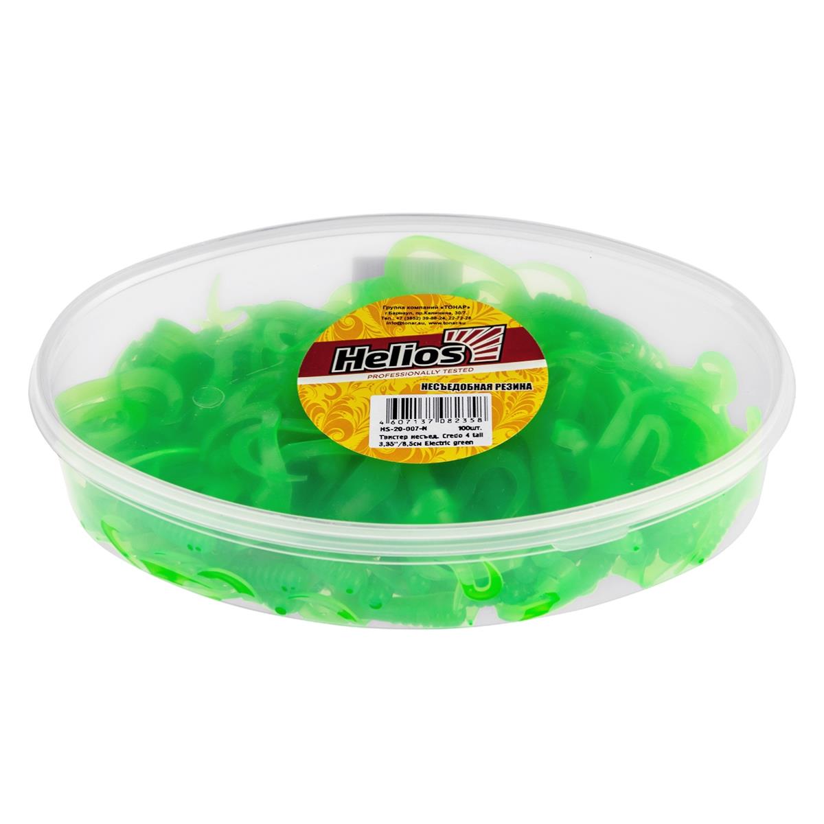 Твистер несъедоб. Credo Four tail 3,35''/8,5 см Electric green 100шт. (HS-20-007-N) Helios( цена указана за упаковку, в количестве 100шт.) Твистер несъедоб. Credo Four tail 3,35''/8,5 см Electric green 100шт. (HS-20-007-N) Helios( цена указана за упаковку, в количестве 100шт.)
