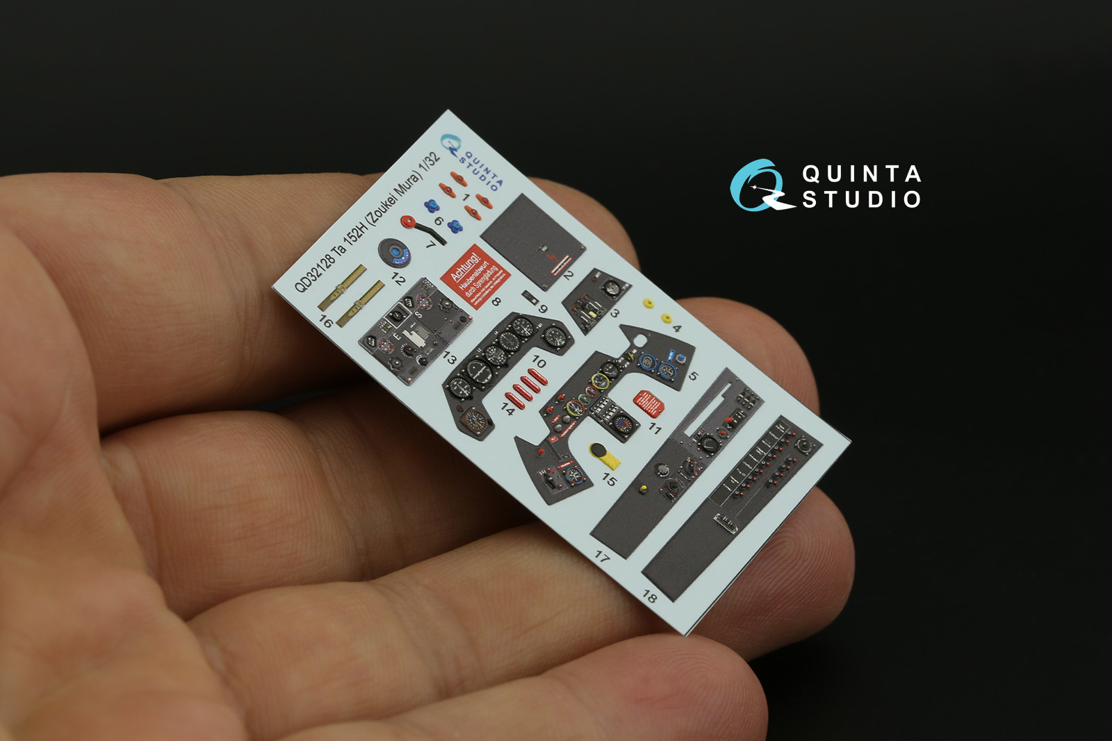 QD32128 3D Декаль интерьера кабины Ta 152H (Zoukei-Mura)