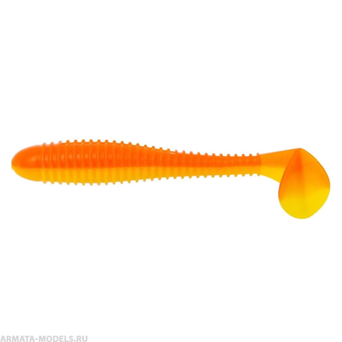 Виброхвост Catcher 2,75"/7 см Orange & Yellow 7шт. (HS-1-015) Helios Виброхвост Catcher 2,75"/7 см Orange & Yellow 7шт. (HS-1-015) Helios