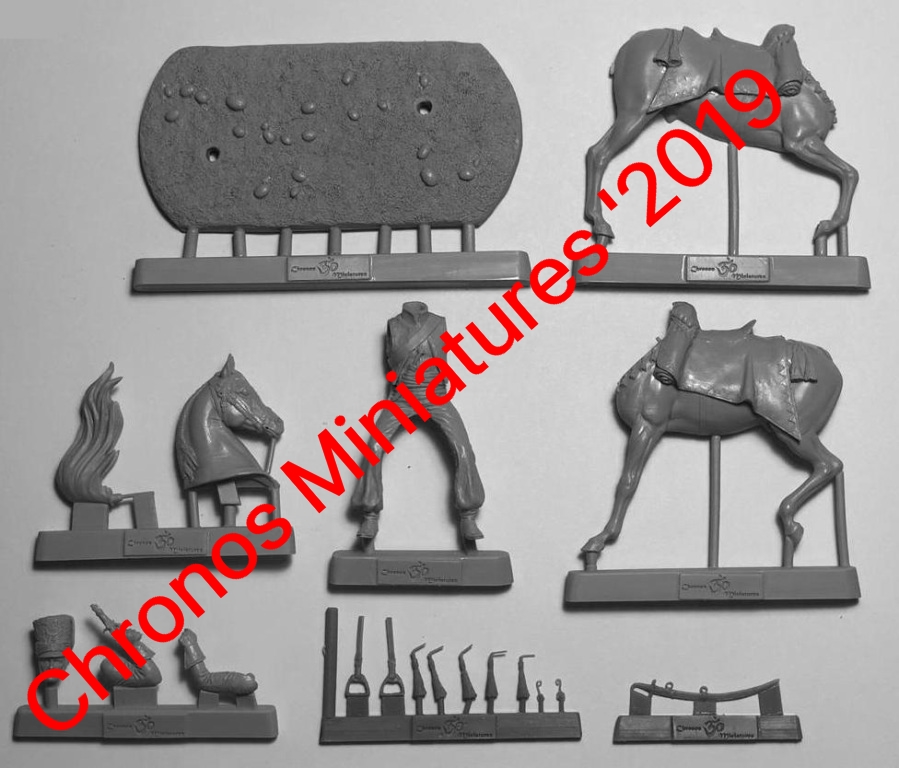 CHM-54180. Офицер эскадрона Литовских татар, Франция 1812-13гг. 54 мм. Материал - смола. Chronos Miniatures