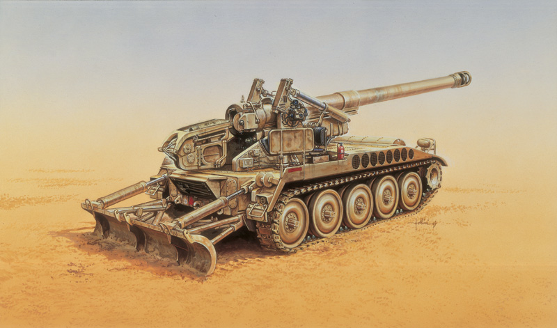 291ИТ Танк M-110 A2 (203 mm) (10130170/280316/0001974, ИТАЛИЯ ) Italeri 291ИТ Танк M-110 A2 (203 mm) (10130170/280316/0001974, ИТАЛИЯ ) Italeri