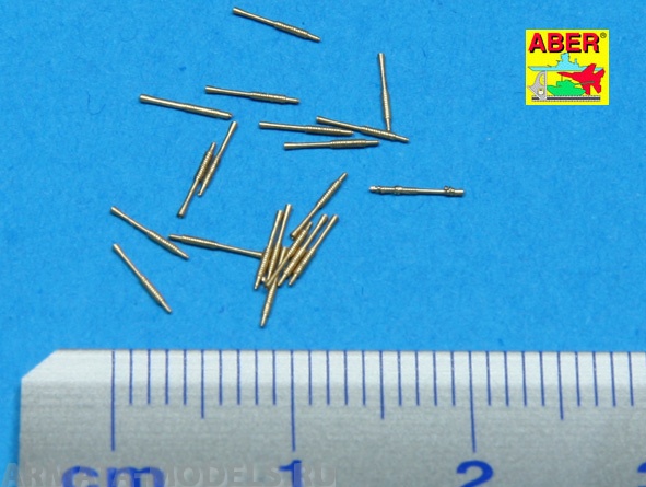 ABR-1:350-L-23  Дополнения для  Set of 20 pcs 25 mm type 96 A/A barrels for Japan ships  для  1/350 ABR-1:350-L-23  Дополнения для  Set of 20 pcs 25 mm type 96 A/A barrels for Japan ships  для  1/350