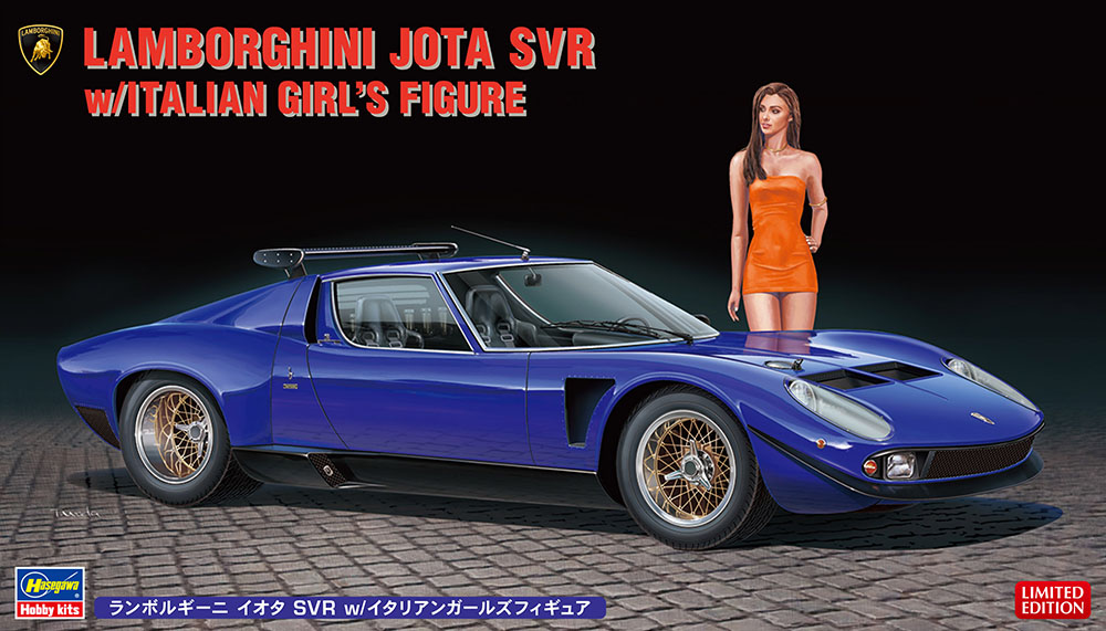 20472-Автомобиль Lamborghini Jota SVR с фигуркой итальянской девушки (Limited Edition) Hasegawa 20472-Автомобиль Lamborghini Jota SVR с фигуркой итальянской девушки (Limited Edition) Hasegawa