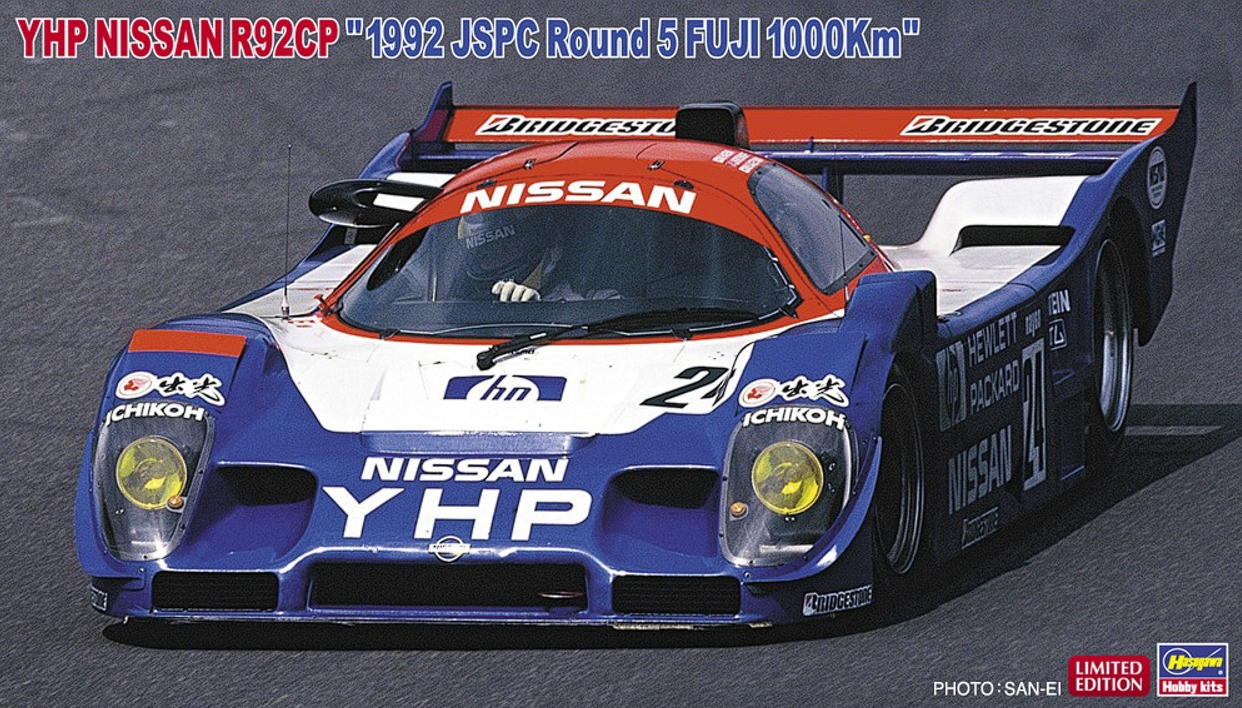 20597-Автомобиль YHP NISSAN R92CP '1992 JSPC Round 5 FUJI 1000Km' (Limited Edition) Hasegawa