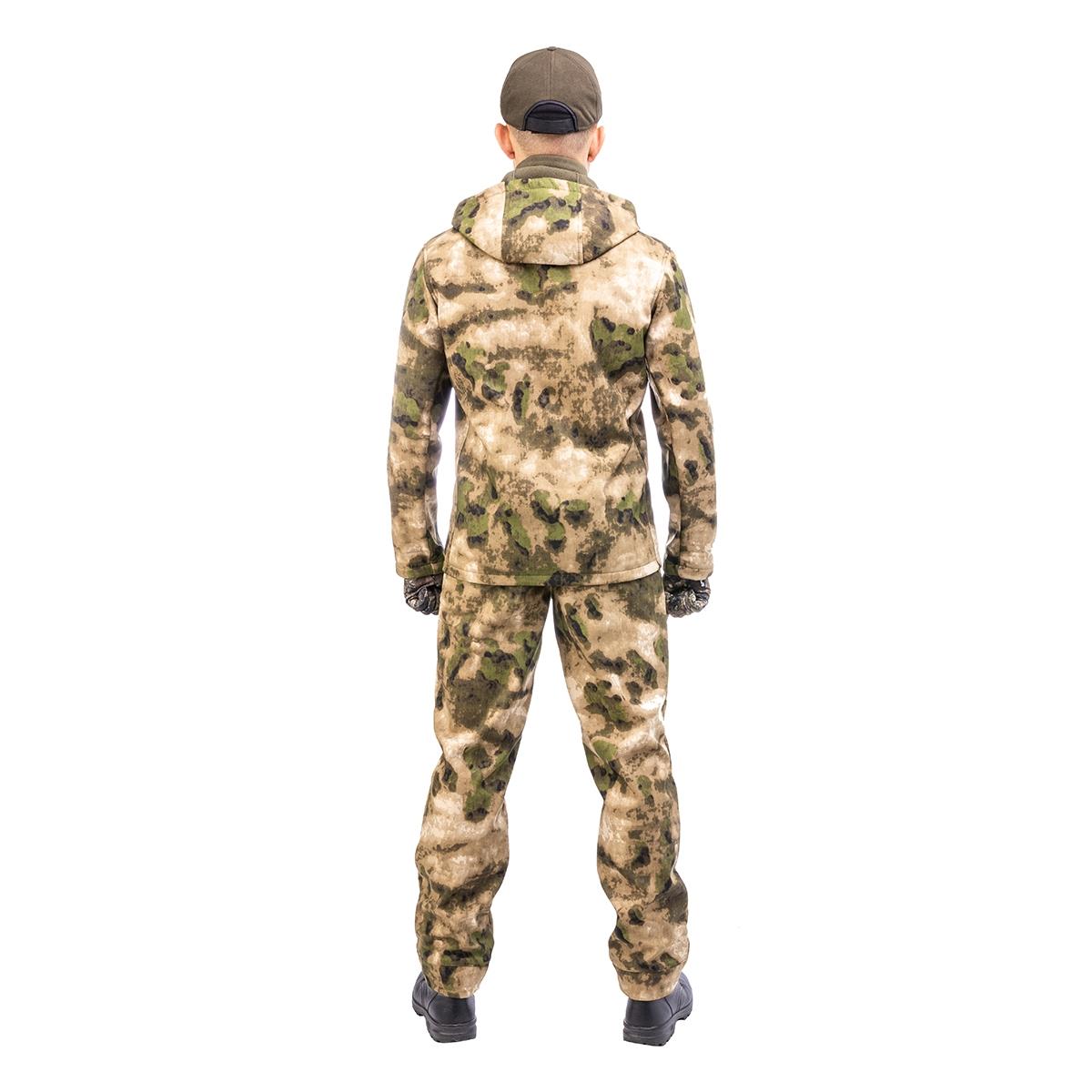 Костюм демисезонный КУМИР PRO, soft shell, цв.Мох р.44-46/170-176 Helios