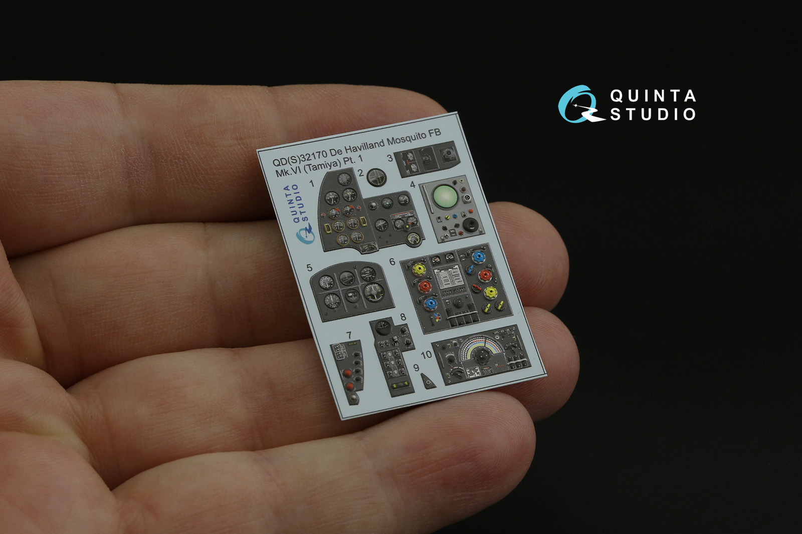 QDS-32170 3D Декаль интерьера кабины DH Mosquito FB Mk.VI (Tamiya) (small version)