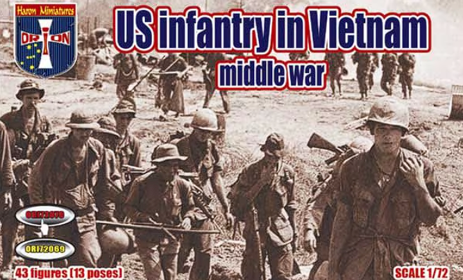 ORI72070 Фигуры US Infantry in Vietnam (mid. war) Orion