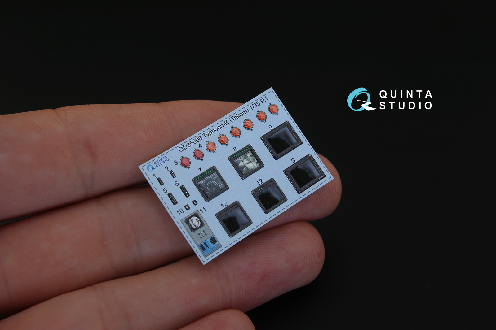 QD35008 3D Декаль интерьера кабины для Тайфун-К (для модели Takom)