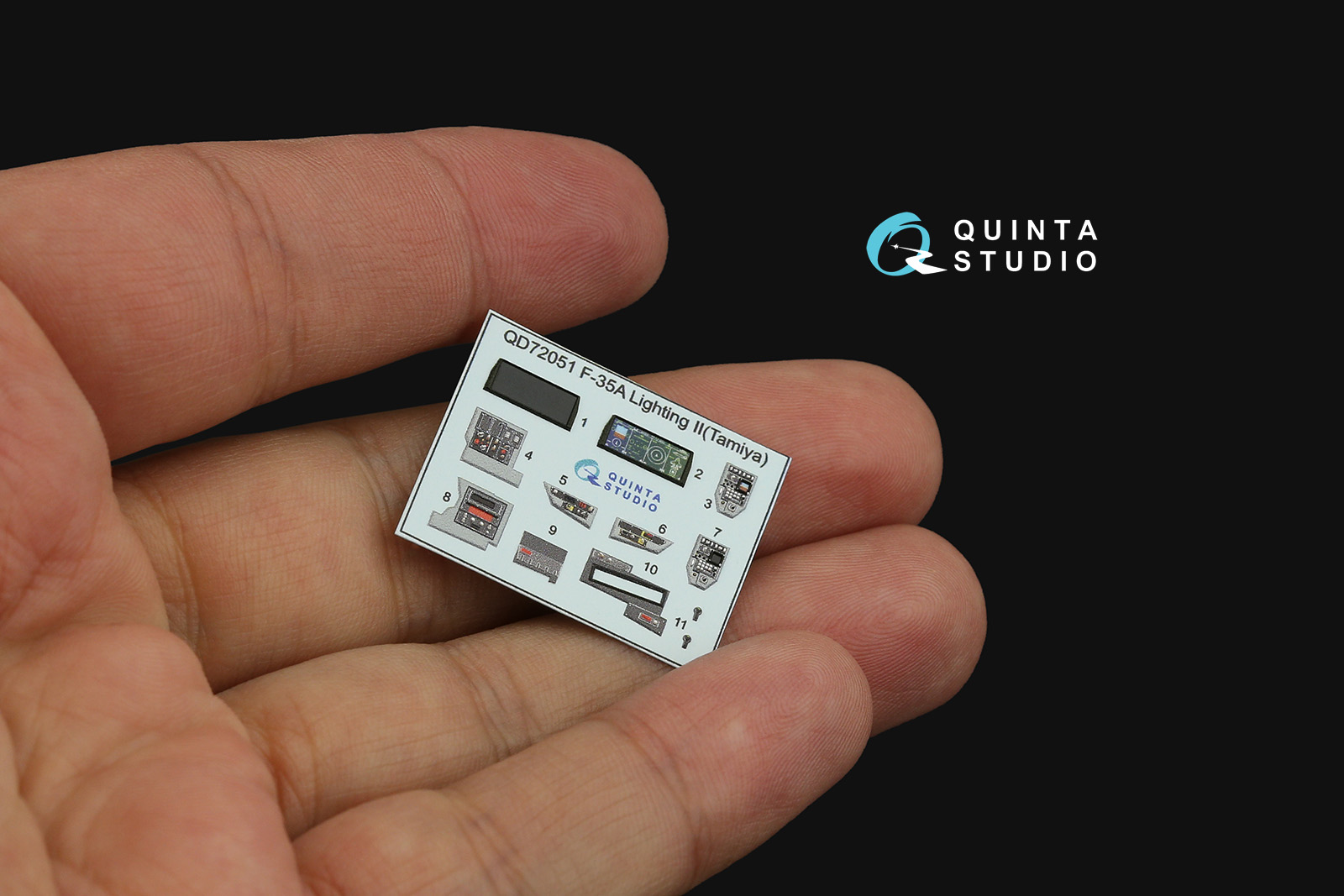 QD72051 3D Декаль интерьера кабины F-35A Lighting II (Tamiya)