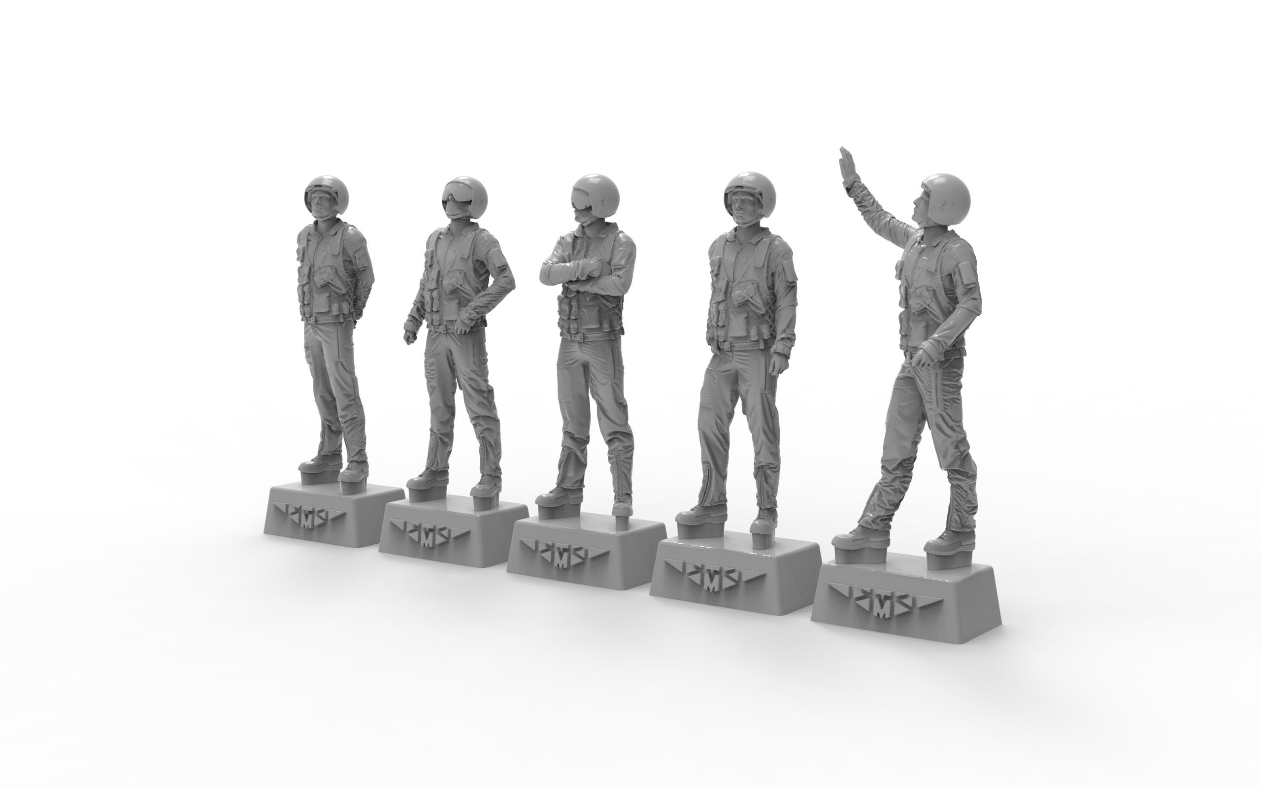 48524-1TMP Пилоты ВКС РФ набор №7 Temp Models