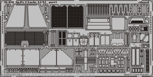 36059ED  SpaePz.2 Luchs A1/A2 for Revell kit 1/35 36059ED  SpaePz.2 Luchs A1/A2 for Revell kit 1/35