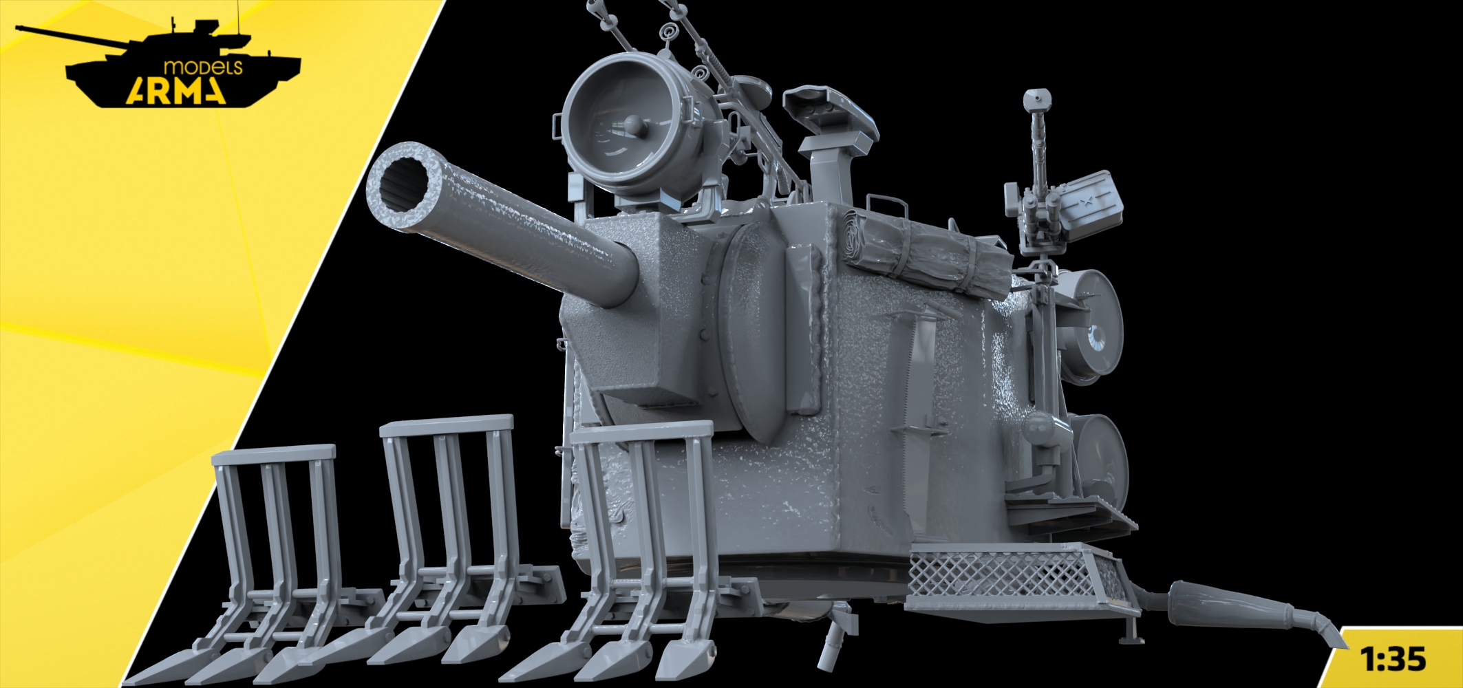 AM3608Z Советский тяжелый танк КВ-2 «Багровый легион»