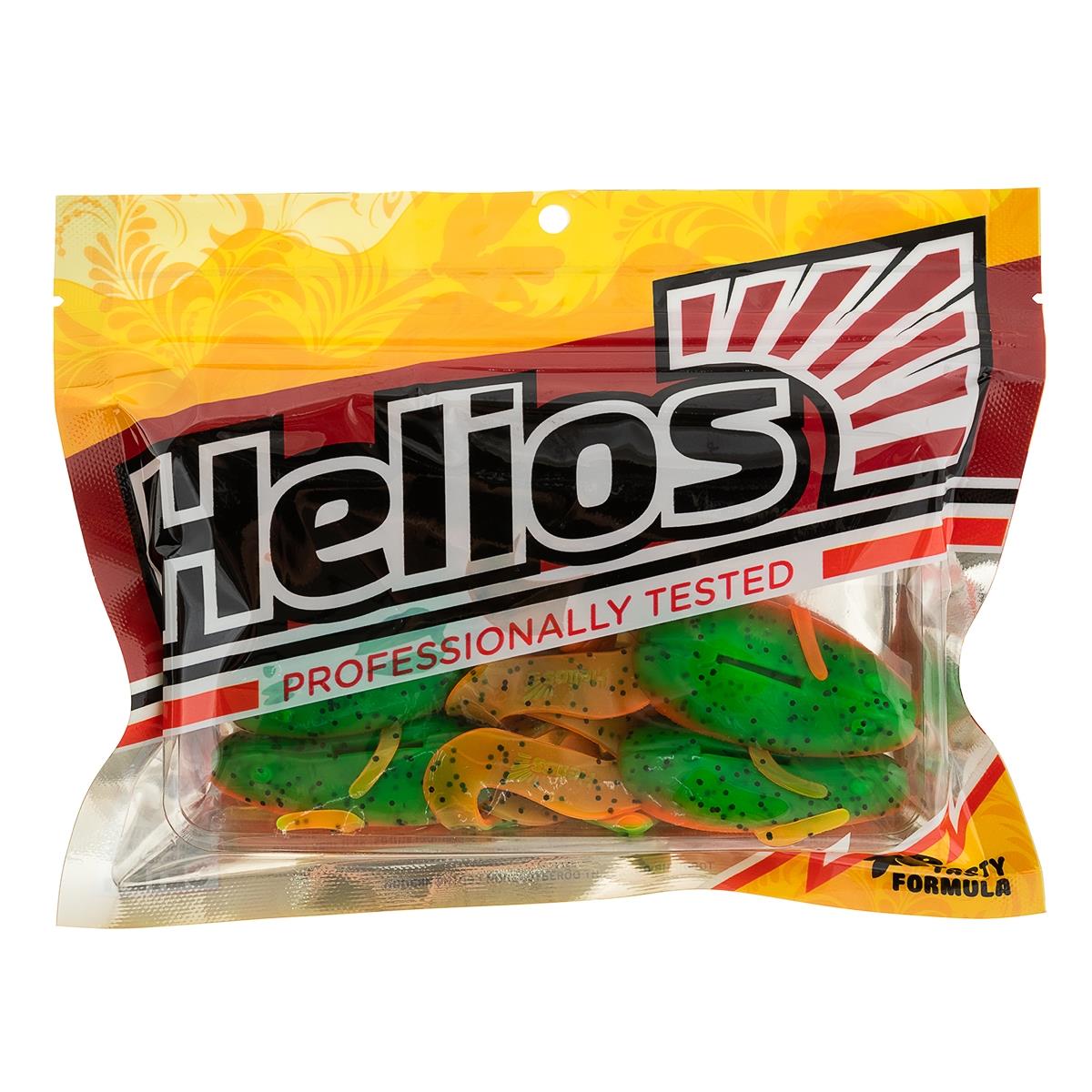 Лягушка Crazy Frog 3,55"/9,0 см Pepper Green & Orange 4шт. (HS-23-018) Helios