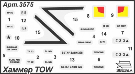 3575 Автомобиль Хаммер с ТОУ Звезда