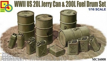 MC16008 WWII US 20L Jerry Can & 200L Fuel Drum Set