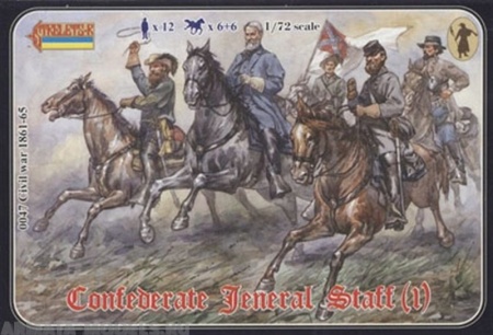 72047ST Фигуры Confederate General Staff 1/72 Strelets
