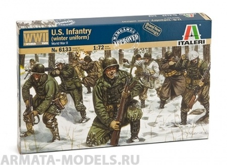 Набор фигурок 6133ИТ Солдаты U.S. infantry WW 2nd (winter uniform)  Italeri