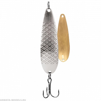 Блесна БИметалл Орка Б 15гр 04/02 серебро чешуя/латунь (PR-OB-15-04/02) Premier( цена указана за упаковку, в количестве 5шт.)
