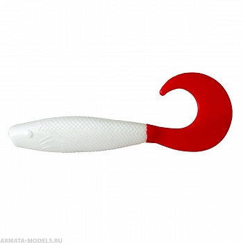 Твистер несъедоб. Hybrid 3,15''/8,0 см White RT 100шт. (HS-14/1-003-N) Helios( цена указана за упаковку, в количестве 100шт.)