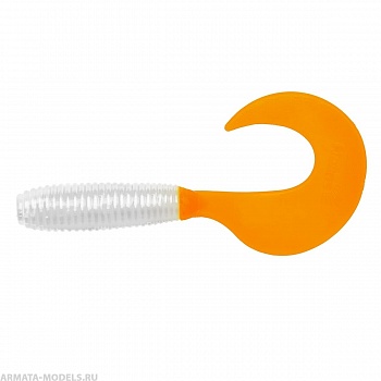 Твистер несъедоб. Credo 3,35''/8,5 см Pearl & Orange 100шт. (HS-11-019-N) Helios( цена указана за упаковку, в количестве 100шт.)