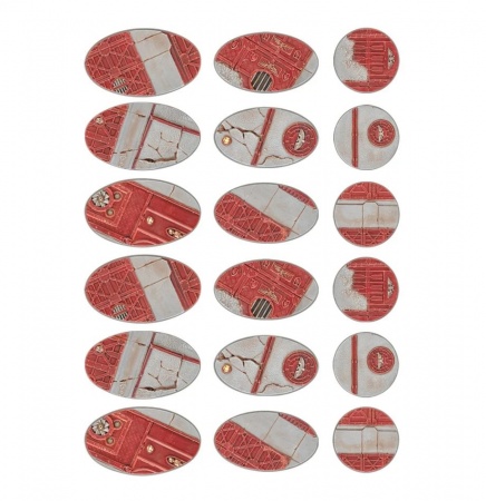 66-93GW Набор подставок Имперский сектор 60, 75, 90 мм (Sector Imperialis 60mm Round, 75mm Oval & 90mm Oval Bases)