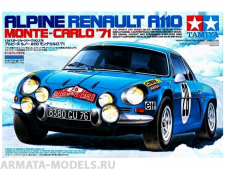 24278 Alpine A110 Monte-Carlo 71 Tamiya