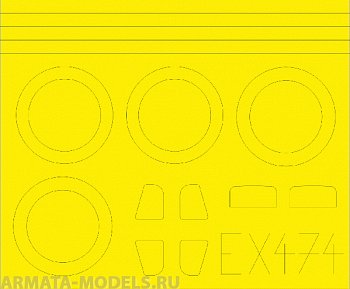 EX474ED  Окрасочная маска  SPAD XIII 1/48