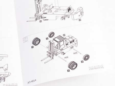 8006AVD Сборная модель Автопогрузчик АП-4014 AVD Models