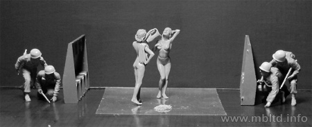 Набор фигурок MB35157 Американские и немецкие десантники, юг Европы, 1944, фигуры  Master Box (MB)