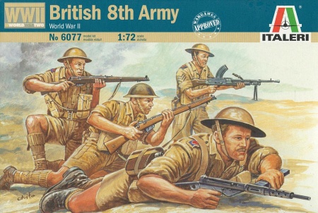 Набор фигурок 6077ИТ Солдатики British 8th Army Italeri