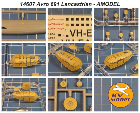 14607KV Окрасочная маска Avro 691 Lancastrian (Amodel #1462)