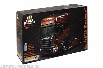 3897ИТ ГРУЗОВИК SCANIA R730 V8 BLACK AMBER