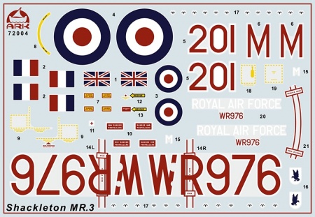 72004 Многоцелевой противолодочный самолет Шеклтон ARK model