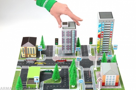 100-pdd-001 Макет ПДД. Набор №1.