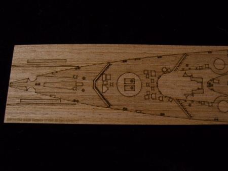 AW20014 Деревянная палуба для DKM Tirpitz