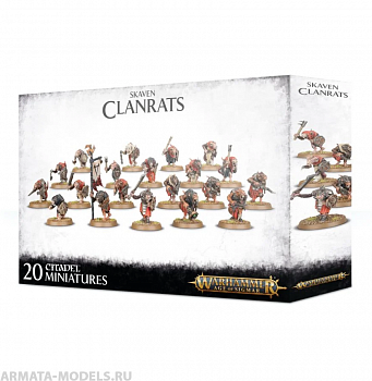 90-06 Набор Скавены. Клановые Крысы (Skaven Clanrats) 90-06 Набор Скавены. Клановые Крысы (Skaven Clanrats)