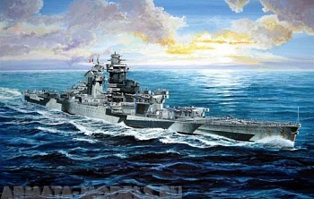05750P French Battleship Richelieu 1943 05750P French Battleship Richelieu 1943