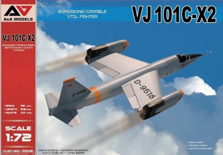 АА7202 Сверхзвуковой истребитель  EWR VJ 101 A&A models