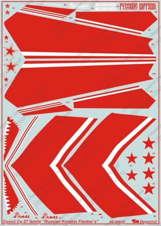 48006 Декаль Сухой Русские Витязи