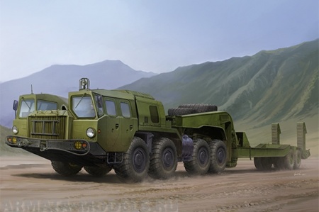 01056P MAZ-7410 Tractor W/CHMZAP-5247G Trumpeter