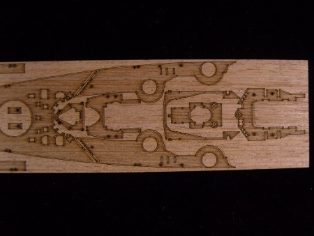 AW20065 Деревянная палуба для DKM Tirpitz