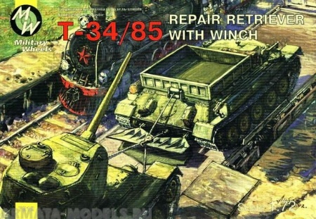 MW7212 T-34/85 REPAIR RETRIEVER WITH WINCH MILITARY WHEELS KITS