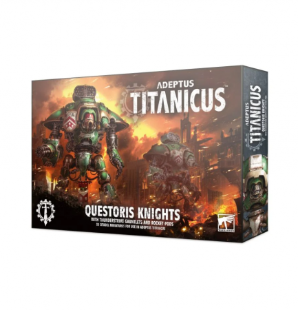 400-29GW Набор Адептус Титаникус: Рыцари Квесторис (Adeptus Titanicus: Questoris Knights with Thunderstrike Gauntlets and Rocket Pods)