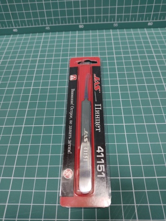 41151J Пинцет прямой, 118 мм