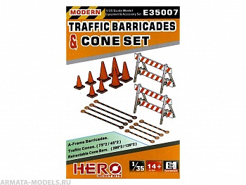 E35007-FRE Raffic Barricades & Cone Set