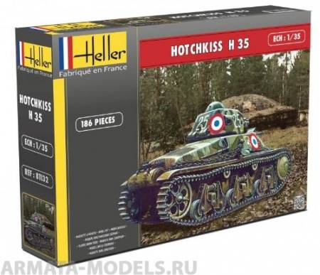 81132 Танк Hotchkiss  (1:35) Heller
